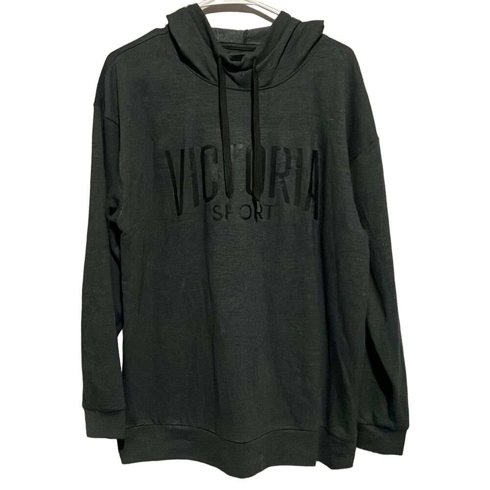 Victoria’s Secret Grey Hoodie M Oversized Pullover Logo Victoria Sport